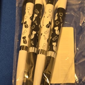 Photo of H-11 - set of 4  black & white cat pens