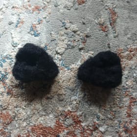 Photo of Fuzzy Black Cat Claw Clips