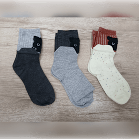 Photo of Peekaboo Fuzzy Cat Socks with Box Flaps