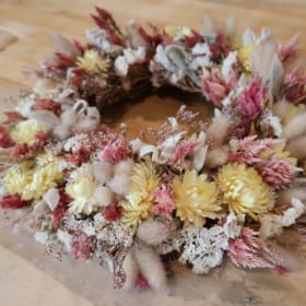Buttermilk Floral Wreath & Flora Organica Gift Card item