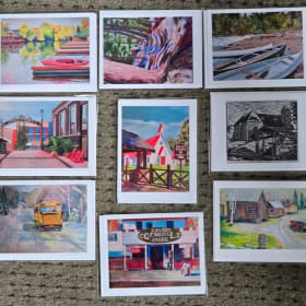 #9 ART CARDS OF LOCAL SCENES (10) BY PAUL FERRIS item