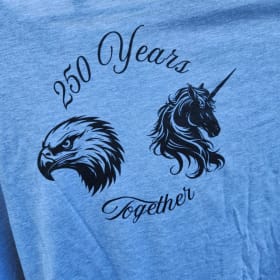 Photo of US & Scotland Heritage "250 Years Together" Gray Shirt