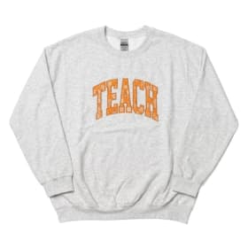 Photo of Women's "Teach" Embroidered Crewneck
