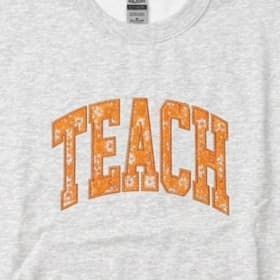 Photo of Women's "Teach" Embroidered Crewneck