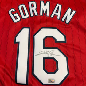 Nolan Gorman Autograph Cardinal Jersey  item