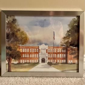 Old Linton High School - Framed Norma Witherspoon Print item