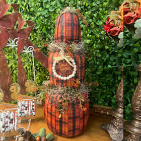 Photo of Plaid Pumpkin Stack