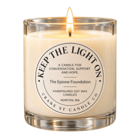 KEEP THE LIGHT ON Candle item