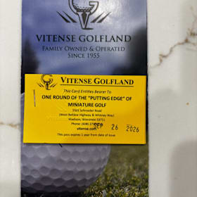 Photo of 4- rounds of Mini Golf at Vitense!