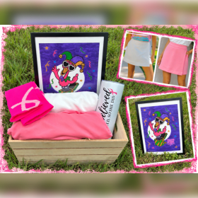 Flamingo Flair & Skort Style: A Pretty-in-Pink Pairing item