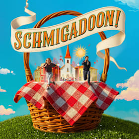 Photo of Schmigadoon Signed Broadway Poster Basket