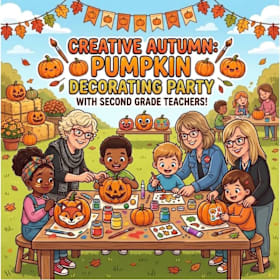 Photo of 🎃 Pumpkin Decorating with Second Grade Teachers! Ms.S. (1)