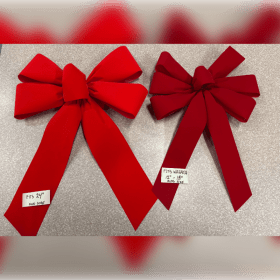 Photo of Large Red Velvet Bow (pictured on left)