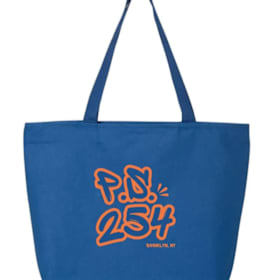 Zippered Tote Bag Blue item