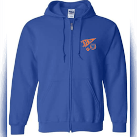 Zip Hooded Sweatshirt Blue item