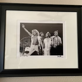 Framed print of The Who 1976 MSG by Bob Gruen signed item