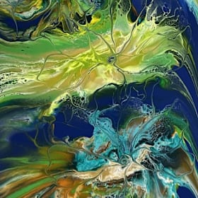 Photo of FLOWERS ON BLUE