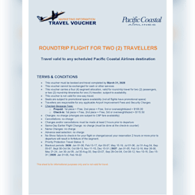 3. Pacific Coastal - Round Trip for Two item