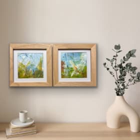 Photo of 2 Original Abstract Landscapes