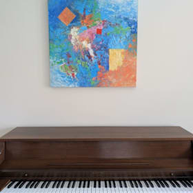 Photo of Blue & Orange Abstract