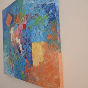 Photo of Blue & Orange Abstract