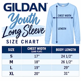Photo of PCA Fall Shirt Long Sleeve Youth & Adult Power Blue Shirt