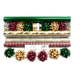 Photo of Upscale Traditional (4 Roll)Hunter Green/Gold Wrapping Paper