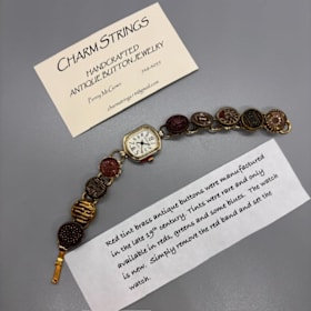 Watch with Antique Button Band Value $145 item