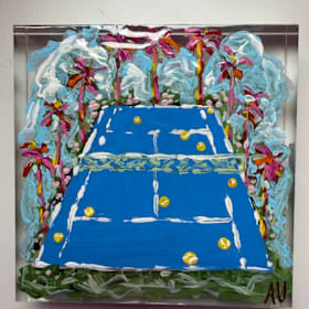Photo of Tennis Inspired Acrylic Art