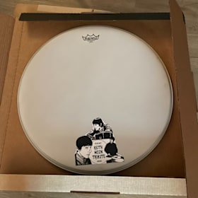 20" Remo bass drumhead to be signed by guest drummers item