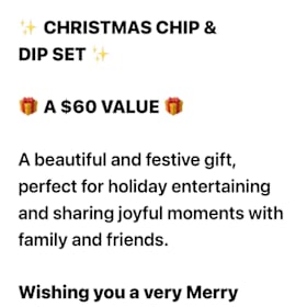 Photo of Christmas Chip & Dip Set from Between Sisters