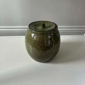 Photo of Hand-thrown Ceramic Pot w/ Lid