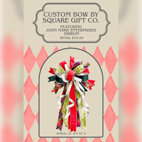 Photo of Square Gift Co. Custom Holiday Bow