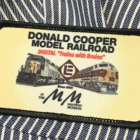 Donald Cooper Model Railroad "Trains with Brains" Patch item