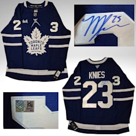 Signed Matthew Knies Toronto Maple Leafs Jersey item