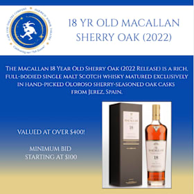 18 yr old Macallan Sherry Oak (2022) item