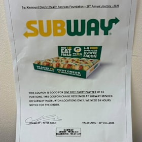 Subway Party Platter item