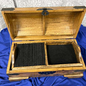 Photo of Hand-Crafted Poplar Jewelry Chest