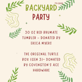 Photo of BACKYARD PARTY- 7th Grade Class Package