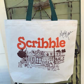 Photo of Mark Maron signed Scribble tote