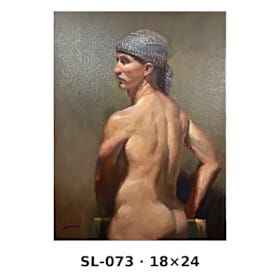 Photo of [Figures] Oil on canvas · 18" × 24" & 15" × 30"