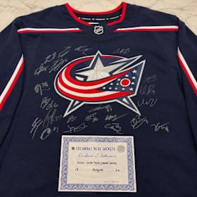 Photo of Columbus Blue Jackets Team-Signed Jersey