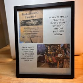 Basket Making Lesson Value $65 item