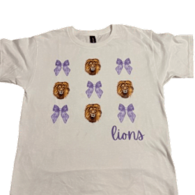 Photo of YOUTH BOWS AND LIONS TSHIRT