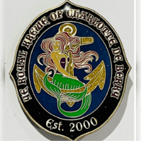 Photo of Krewe Pin w/ Yellow Glitter Anchor