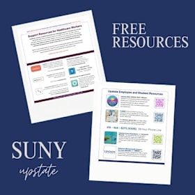 Free SUNY Upstate Resource Sheet item