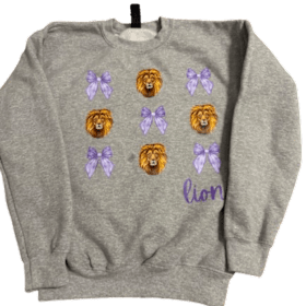 Photo of YOUTH BOWS AND LIONS CREWNECK SWEATSHIRT