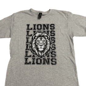 Photo of ADULT BLACK LIONS LIONS TSHIRT