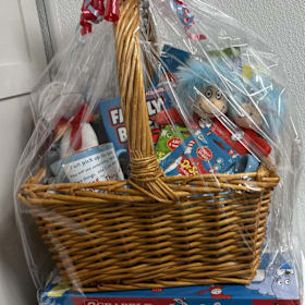 Photo of Dr. Seuss Themed Gift Basket