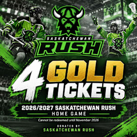 Photo of 4 Gold Tickets — Saskatchewan Rush